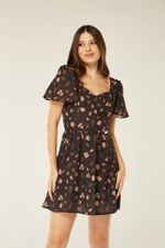 VESTIDO CURTO COM MANGA