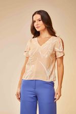 BLUSA DUPLA COM DECOTE V