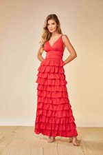 VESTIDO LONGO BABADOS