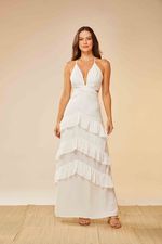 VESTIDO LONGO RECORTES