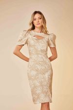 VESTIDO MIDI MANGA CURTA
