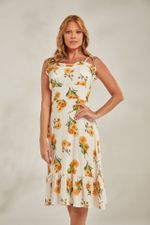VESTIDO BABADINHO DECOTE