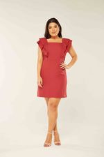 VESTIDO MANGA BABADOS