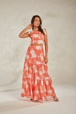 CONJUNTO SAIA LONGA COM CROPPED