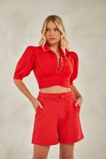 BLUSA COM LASTEX COSTA