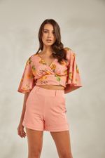 BLUSA COM AMARACAO LATERAL