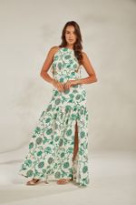 VESTIDO LONGO COM TIRAS