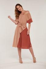 VESTIDO BICOLOR