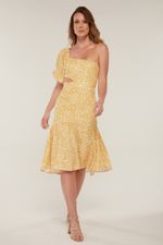 VESTIDO OMBRO SÓ COM FENDA