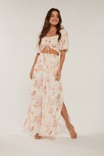 CONJUNTO SAIA LONGA ESTAMPADA 