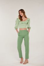 BLUSA COM BABADO