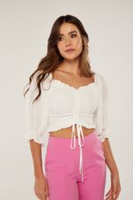 BLUSA LASTEX AMARRAÇÃO
