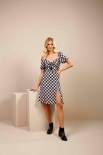 VESTIDO MIDI MC FENDA FRENTE