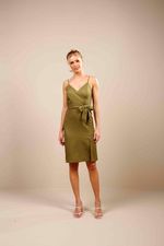 VESTIDO MIDI ALCINHA FENDA FRENTE