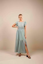 VESTIDO LONGO BABADINHO CAVA 
