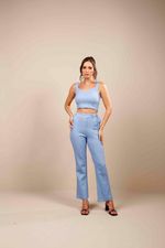CONJUNTO CROPPED RECORTES C/ CALÇA