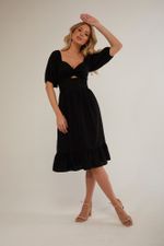 VESTIDO MIDI LISO