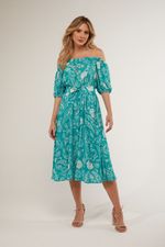 VESTIDO MIDI OMBRO A OMBRO