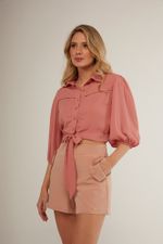 CAMISA LISA COM PREGA 