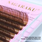 Cílios Marrom Nagaraku Clássico 0.07D - Volume Russo Mix 7 / 15