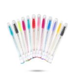 Kit Escovinhas Descartáveis no Tubo para Cílios e Sobrancelhas - 12 unidades