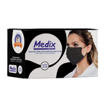 Máscara Preta Medix com 50 Unidades