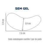Pads Protetores de Pálpebras Sem Gel para Extensão de Cílios - 10 unidades