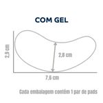 Pads Protetores de Pálpebras em Gel para Extensão de Cílios - 50 pares