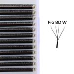 Cílios 8D W Fadvan Curvatura D - Volume Egípcio