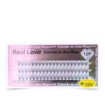 Cílios Tufos Real Love 12P Sem Nó