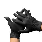 Luva Nitrílica Preta Descarpack sem Pó
