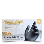 Luva Nitrílica Preta Talge sem Pó