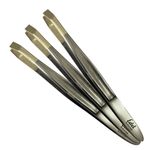 Kit 3 Pinça para Sobrancelhass Edel Solingen Ponta Diagonal