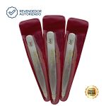 Kit 3 Pinça para Sobrancelhass Edel Solingen Ponta Fina Aço