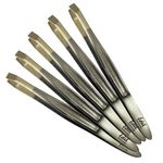 Kit 5 Pinça para Sobrancelhass Edel Solingen Ponta Diagonal Chanfrada