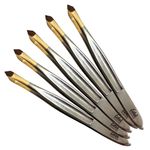 Kit 5 Pinça para Sobrancelhass Edel Solingen Ponta Fina Triangular