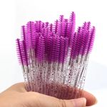 Escovinhas Descartáveis Cílios e Sobrancelhas Glitter - 50 unidades