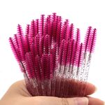 Escovinhas Descartáveis Cílios e Sobrancelhas Glitter - 50 unidades