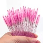 Escovinhas Descartáveis Cílios e Sobrancelhas Glitter - 50 unidades