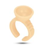 Anel Porta Cola de Cilios Silicone - 50 unidades