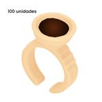 Anel Porta Cola de Cilios Silicone - 50 unidades