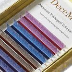 Cílios  Y Coloridos Decemars Curvatura D - Volume Brasileiro