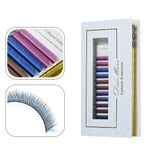 Cílios  Y Coloridos Decemars Curvatura D - Volume Brasileiro
