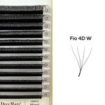 Cílios 4D W Decemars Curvatura D - Volume Egípcio