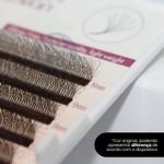 Cílios Marrom 6D W Real Fadvan Curvatura D - Volume Egípcio - Mix 8 / 14