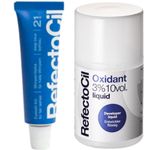Kit Tintura Refectocil + Oxidante Líquido para Cílios e Sobrancelhas