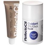 Kit Tintura Refectocil + Oxidante Líquido para Cílios e Sobrancelhas