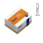 Lâmina de Bisturi Aço Carbono  Medix nº 10 - 100 Unid