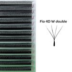 Cílios 4D W Double Fadvan Curvatura D - Volume Egípcio