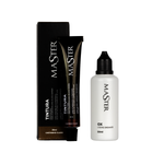 Kit Tintura Master  Castanho Claro + Oxidante  para Cílios e Sobrancelhas